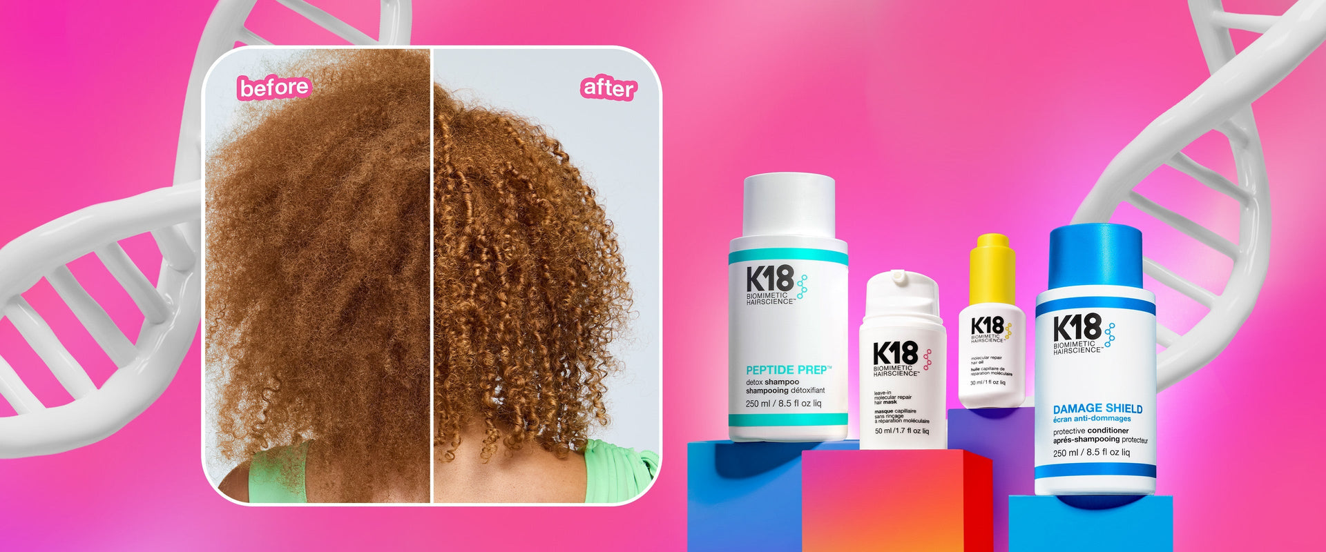 molecular repair for curly + coily hair