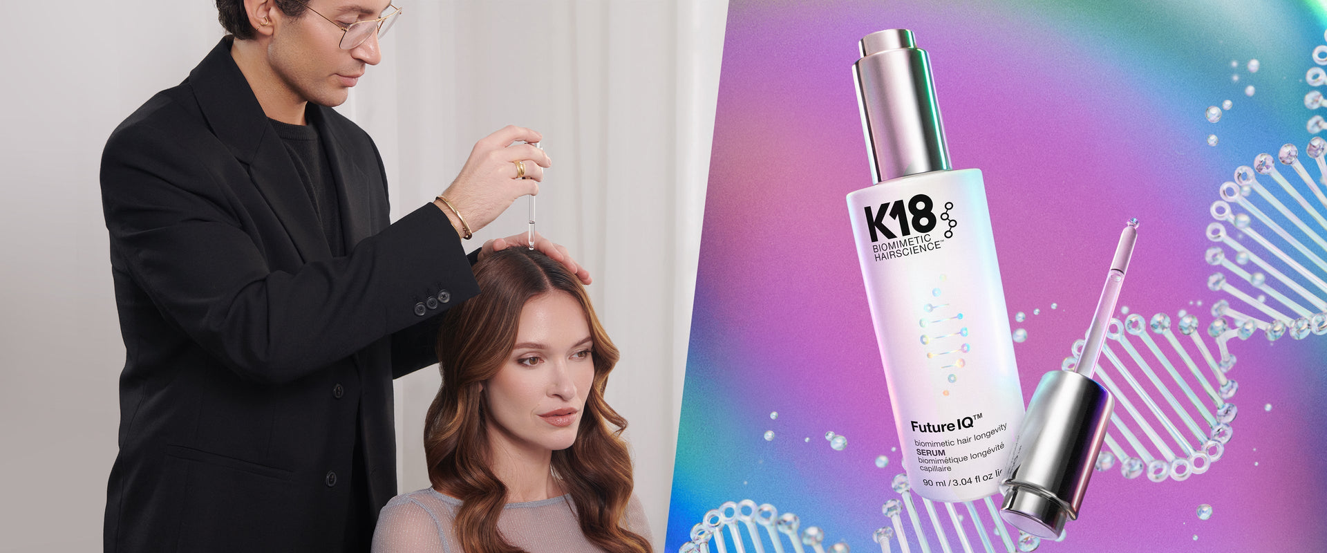 how to use FutureIQ™ biomimetic hair longevity serum