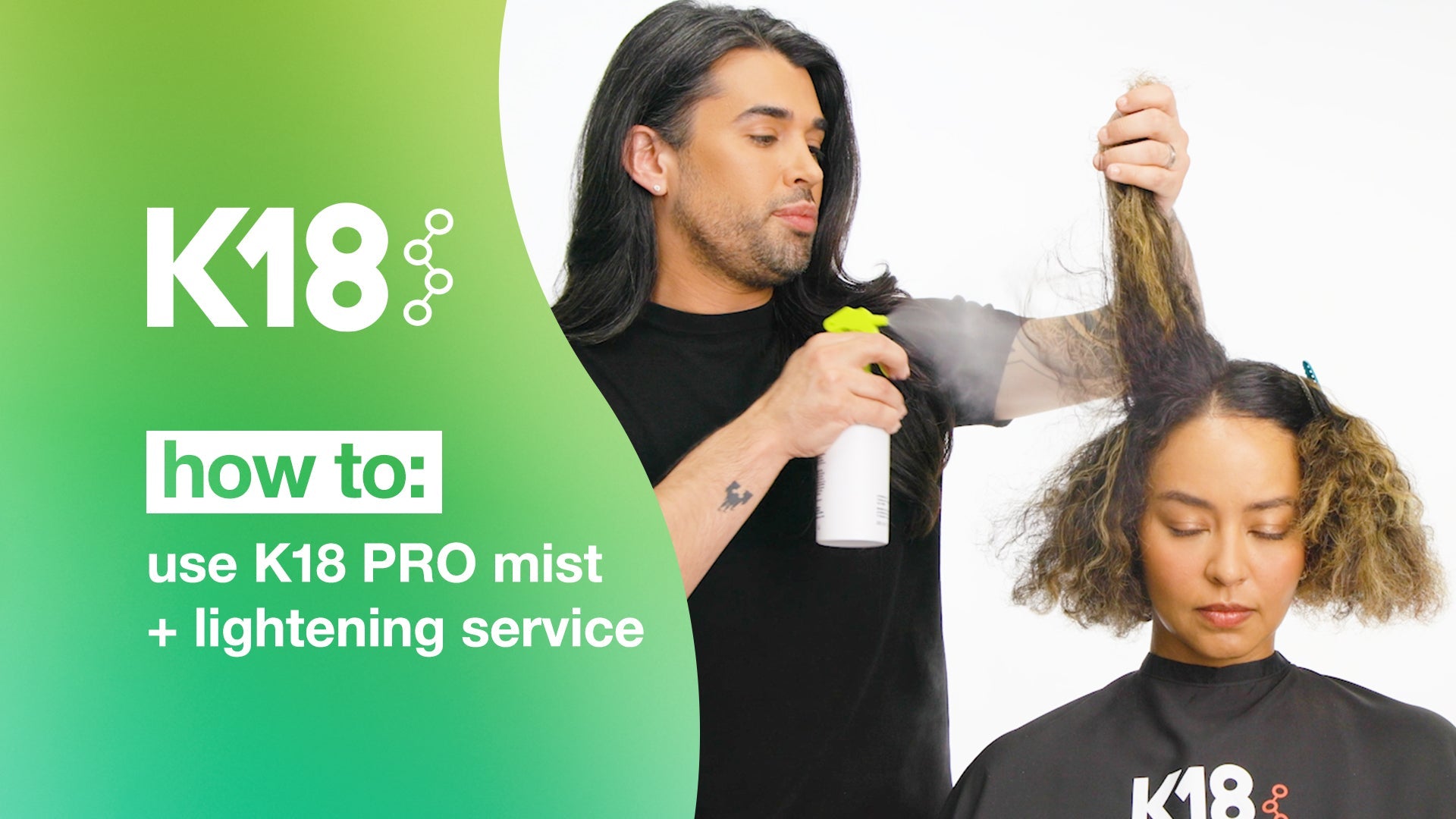 How To Use K18 PRO Mist For More Resilient Hair During A Lightening Service