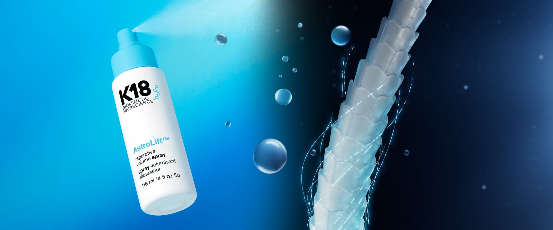 how does AstroLift™ volume spray work?