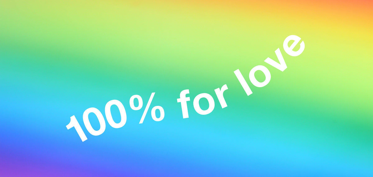 pride month: 100% for love initiative