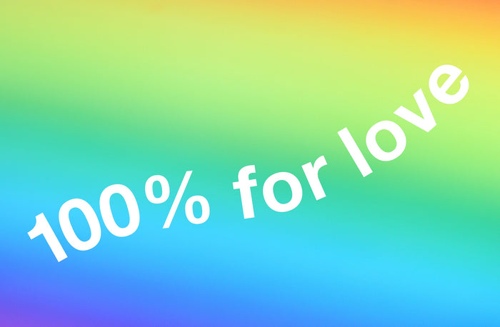 pride month: 100% for love initiative