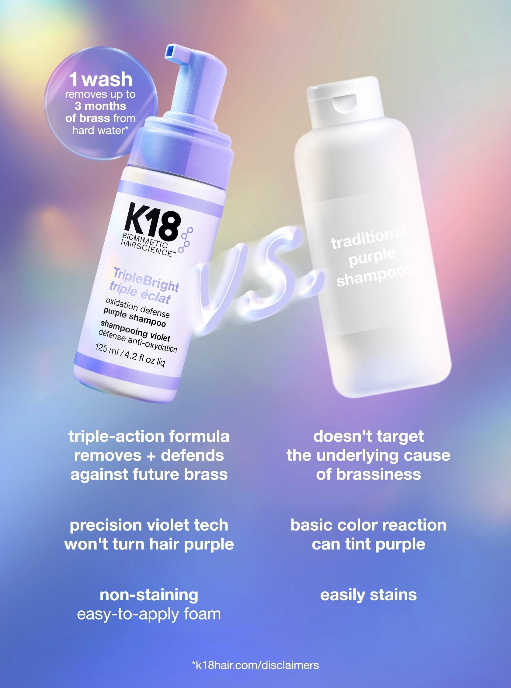 TripleBright oxidation defense purple shampoo 15 fl oz