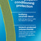 Image of hair strand graphic: damage protection from the inside out, outside: ceramic blend + biotech-produced polysaccharide. Inside: K18PEPTIDETM