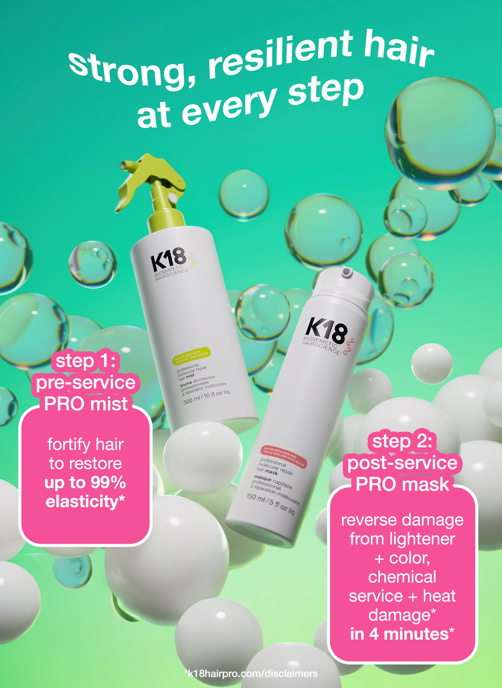 Professional Molecular Repair Mask 150ml | K18 Hair Pro