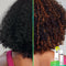 Before and after using k18 professional leave in hair mask and professional hair mist. 
