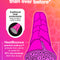 HeatBounce heat protectant with pink hair illustration and text on a gradient background