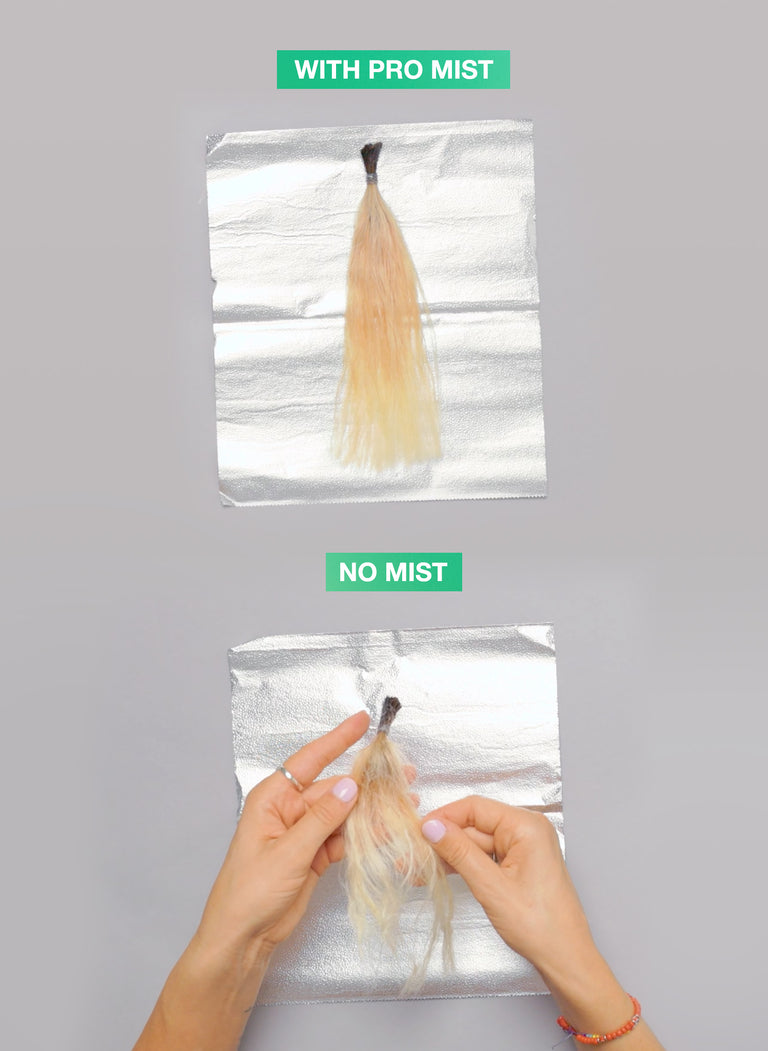 hair science experiment: K18 PRO mist vs. 5 rounds of bleach