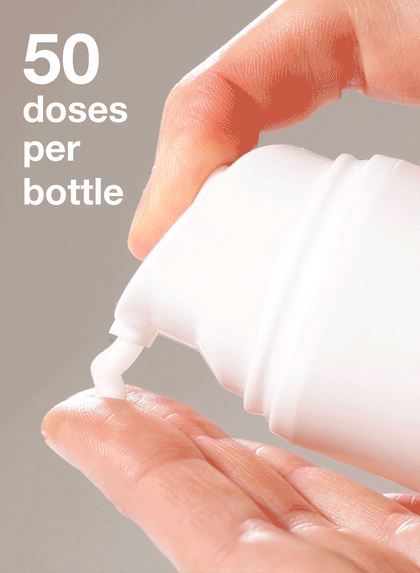 Mascarilla capilar reparadora molecular sin enjuague de tamaño completo: 50 dosis por botella.