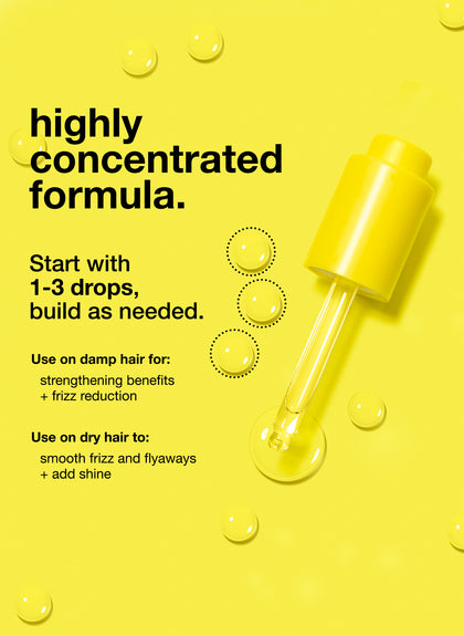 highly concentrated formula. start with 1-3 drops, build as needed. 